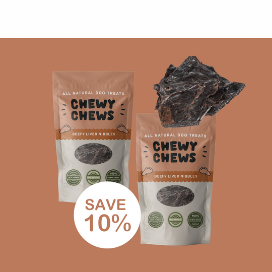 2x 100g Packs of Beefy Liver Nibbles