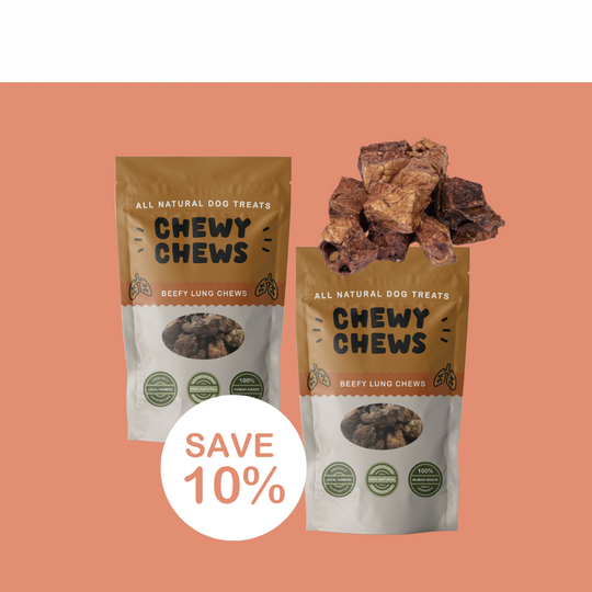 2x 100g Packs of Beefy Lung Chews