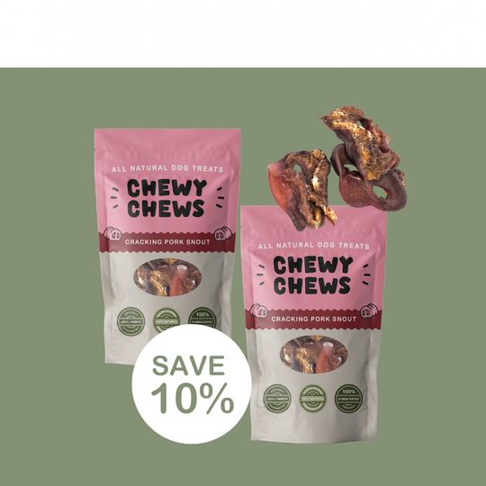 2x 100g Packs of Cracking Pork Snout