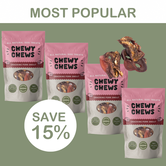 4x 100g Packs of Cracking Pork Snout