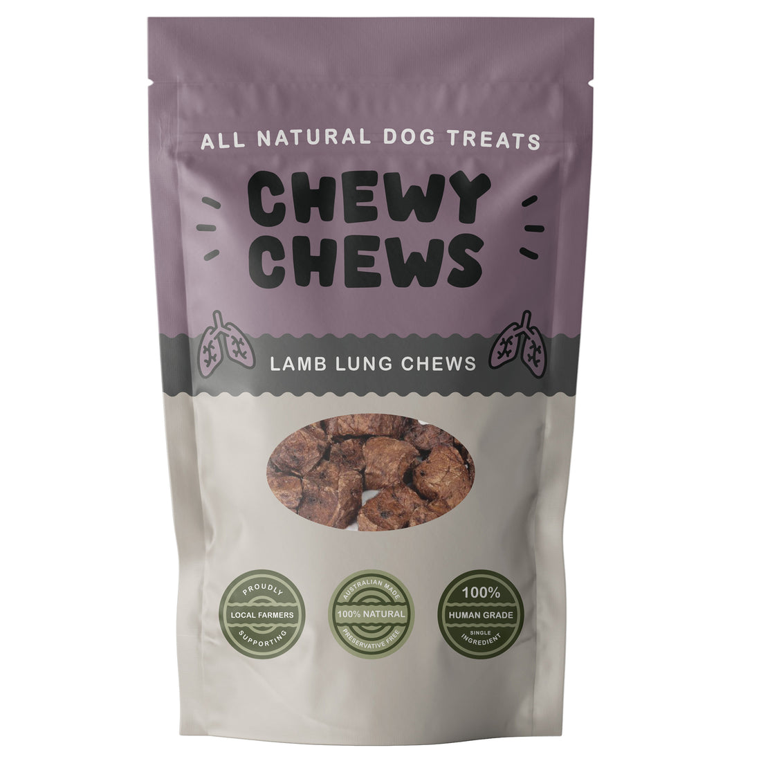 Lamb Lung Chews Chewy Chews Premium Dog Treats