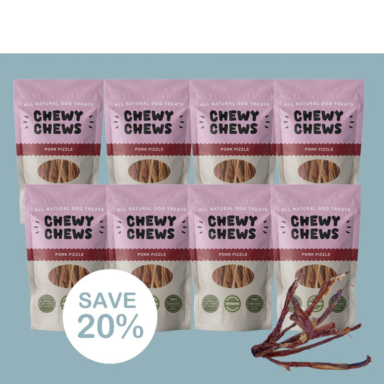 8x 100g Packs of Pork Pizzle
