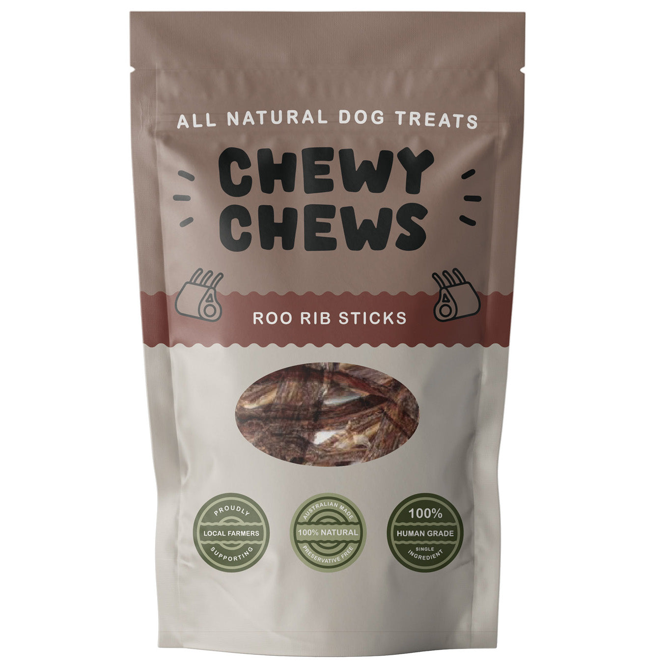 Roo Rib Sticks | Chewy Chews | Premium Dog Treats
