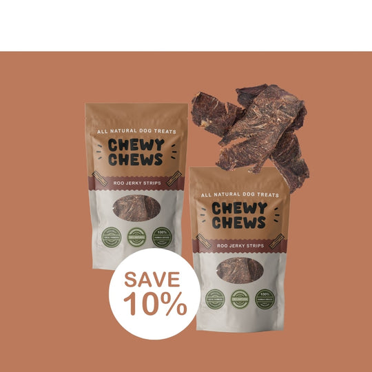2x 100g Packs of Roo Jerky Strips