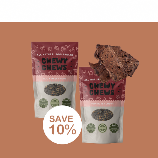 2x 100g Packs of Roo Kidney Chews