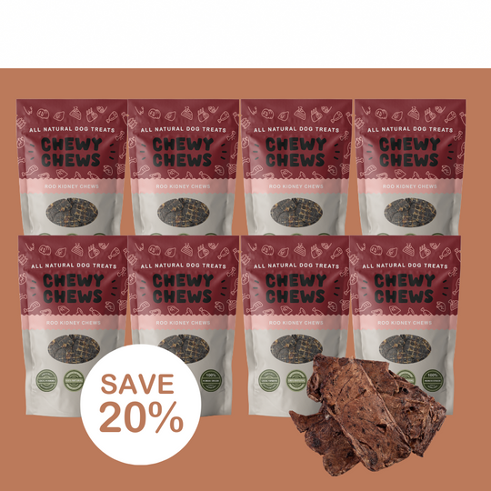 8x 100g Packs of Roo Kidney Chews
