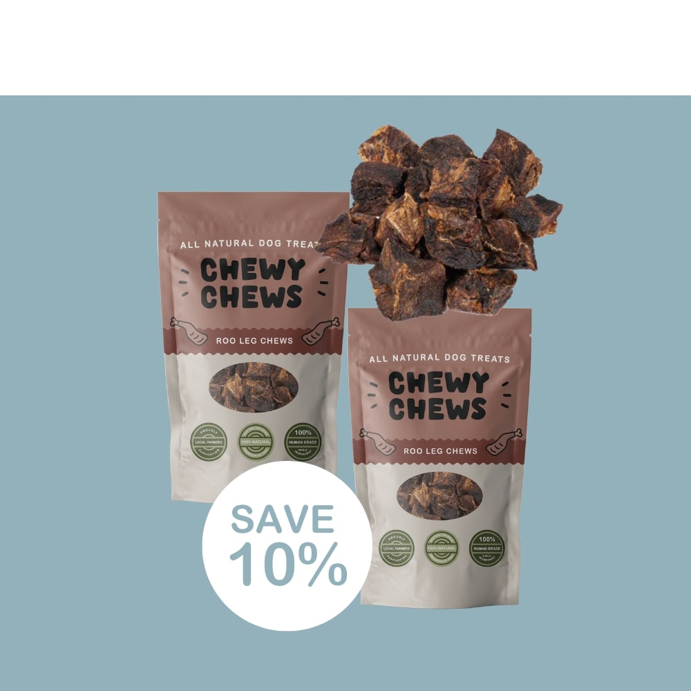 2x 100g Packs of Roo Leg Chews