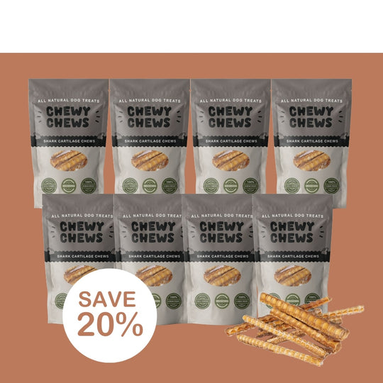 8x 100g Packs of Shark Cartilage Chews
