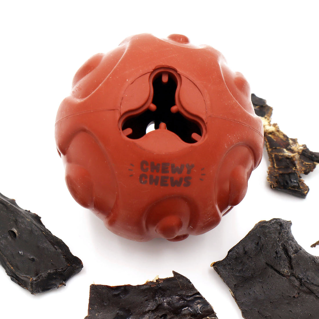 Chewy Chews "Treat-n-play" Rubber Ball